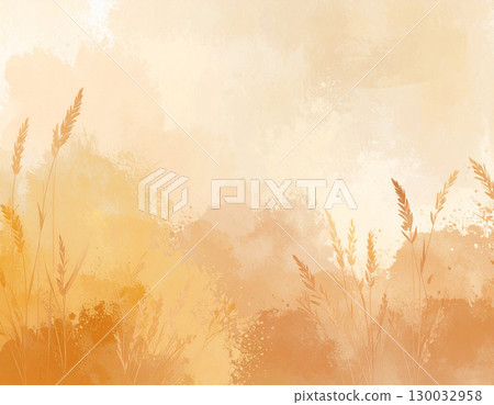 An abstract background depicting autumn colors. AI-generated image. 130032958