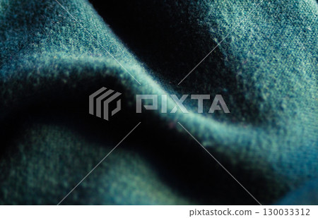 Teal cotton fabric texture with soft details.Texture for art backgrounds 130033312