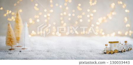 Christmas background with toy train Christmas background with toy train 130033443