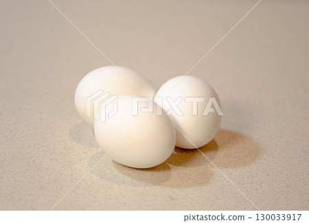 Fresh White Eggs on Kitchen Counter Fresh White Eggs on Kitchen Counter 130033917