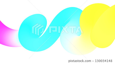 Colorful swirls create a vibrant abstract design. Vector illustration 130034148