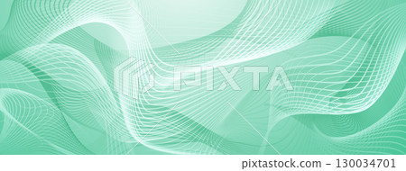 Wavy lines on light green background. Wavy lines on light green background. 130034701