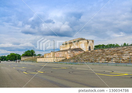Zeppelinfeld Zeppelin Field Zeppelinwiese with grandstand and stand Zeppelin Tribune, Norisring rally grounds in Nuremberg city, Middle Franconia region, Bavaria state, Germany Zeppelinfeld Zeppelin Field Zeppelinwiese with grandstand and stand Zeppelin Tribune, Norisring rally grounds in Nuremberg city, Middle Franconia region, Bavaria state, Germany 130034786