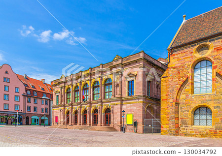 Theatre municipal de Colmar theater building French Neoclassicism architecture style in old town Colmar city historic centre, Alsace Grand Est region, France Theatre municipal de Colmar theater building French Neoclassicism architecture style in old town Colmar city historic centre, Alsace Grand Est region, France 130034792
