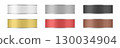 Set of tin cans for sardines, anchovies, sprats or tuna preserves. White, gray, black, gold 130034904