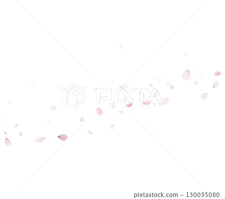 Diagonal Sakura Petals Vector With Soft Falling Pink Petals For Spring Mood 130035080