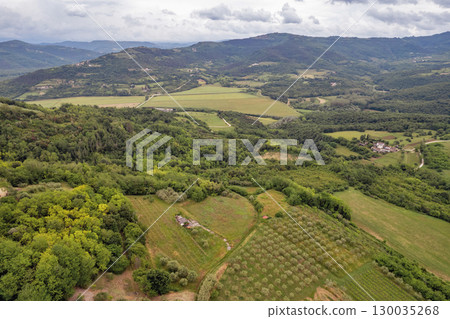 Rolling hills near Motovun in Istria, Croatia. Rolling hills near Motovun in Istria, Croatia. 130035268