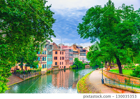 Strasbourg city historic Centre, Alsace region, France 130035353