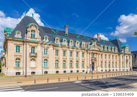 ARBED building ArcelorMittal on Avenue de la Liberte of Gare quarter in Luxembourg City historical centre 130035409