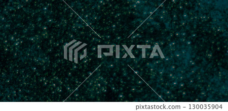 Horizontal banner with a teal glitter texture suitable for artistic backgrounds. 130035904