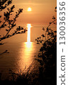 Sunset seen from the mountainside 130036356