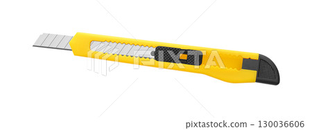Bright Yellow Utility Knife with Adjustable Blade 130036606