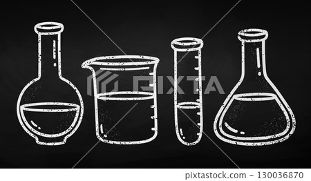 Chalk lab glassware set Chalk lab glassware set 130036870