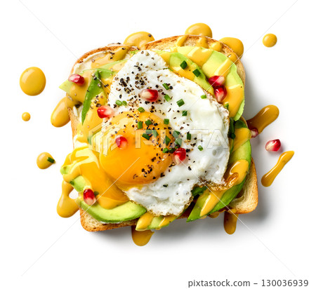 delicious healthy breakfast sandwich 130036939