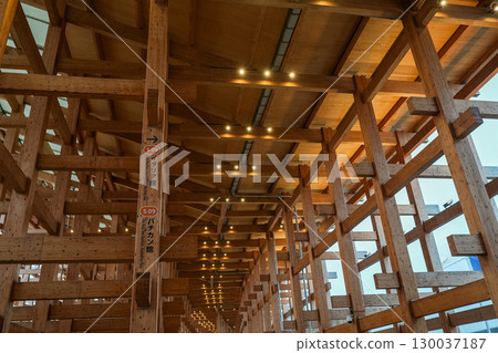 [Osaka Expo 2025] Wooden structure under the main roof ring 130037187