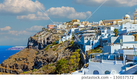 Santorini houses Greek island 130037572