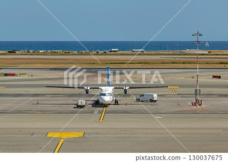 Nice airport runway Nice airport runway 130037675