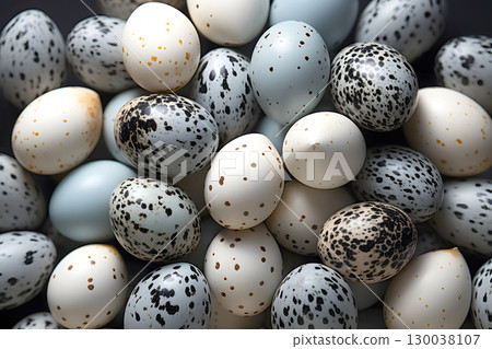 colored spotted decorative partridge eggs 130038107
