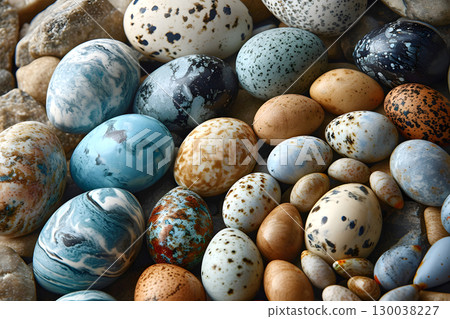 colored spotted decorative partridge eggs colored spotted decorative partridge eggs 130038227