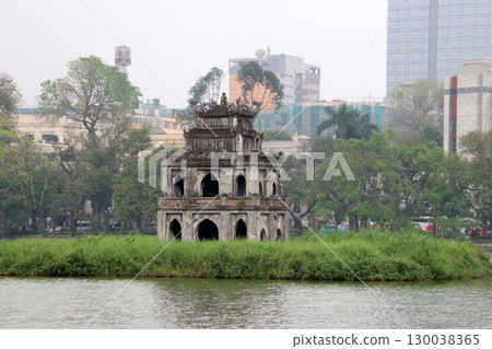 Hoan Kiem Lake in Hanoi, Vietnam 130038365