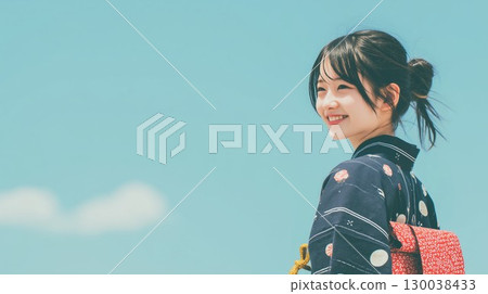 Kimono figure girl 130038433