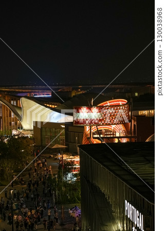 [Osaka Expo 2025] Night view of the large roof ring and pavilion [light-up] 130038968