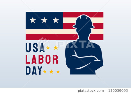 USA Labor Day Worker Poster Design USA Labor Day Worker Poster Design 130039093