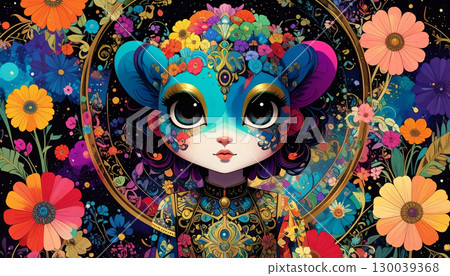 五彩繽紛的花朵與怪物：人工智慧生成的素材 130039368