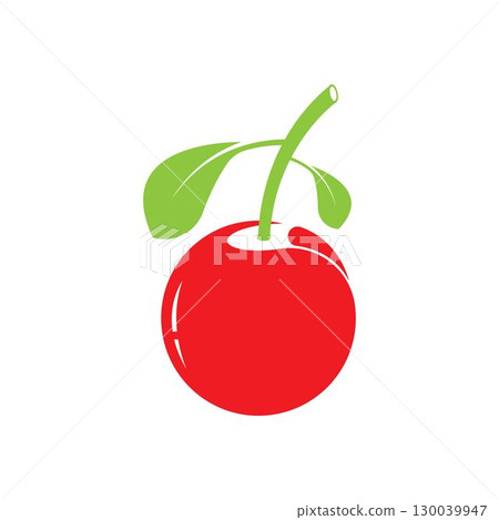 Cherry logo vector icon illustration Cherry logo vector icon illustration 130039947