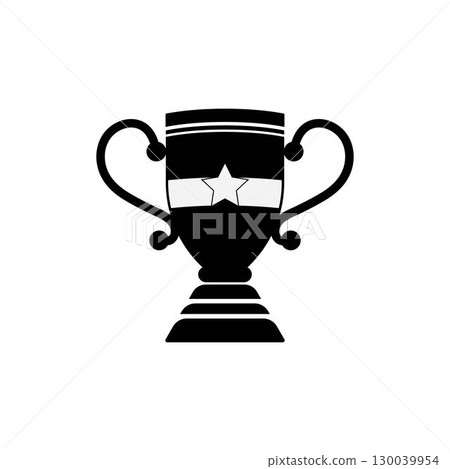 Trophy icon vector illustration design Trophy icon vector illustration design 130039954