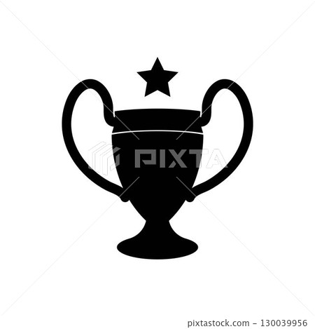 Trophy icon vector illustration design Trophy icon vector illustration design 130039956