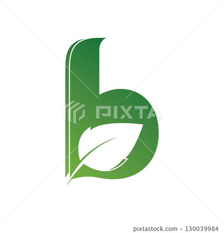 Letter Initial B Leaf Logo vector Design 130039984