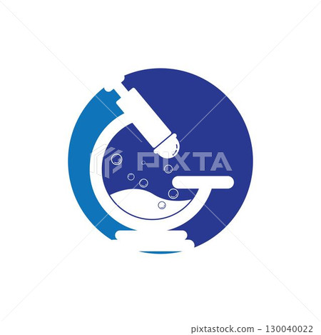 Microscope logo vector icon design 130040022