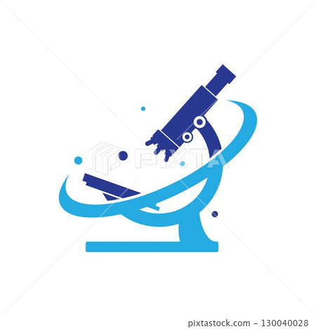 Microscope logo vector icon design Microscope logo vector icon design 130040028