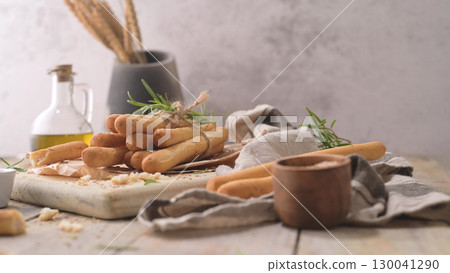 Traditional italian breadsticks grissini 130041290