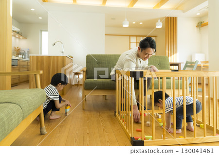 Infants playing indoors Infants playing indoors 130041461