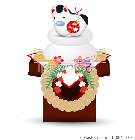 馬年賀卡十二生肖圖標 130041779