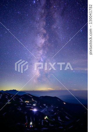 Murododaira mountain hut and the Milky Way 130041782