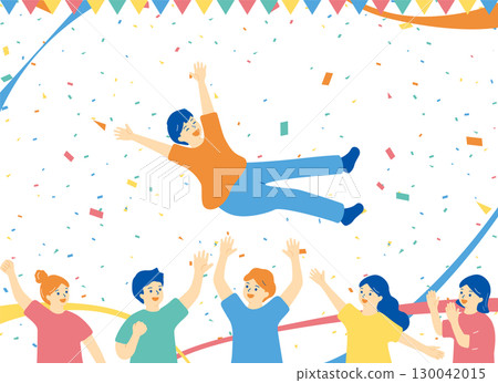 人們抬起軀幹 130042015