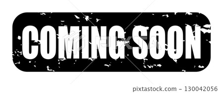 COMING SOON Icon Illustration Simple Vector Material Black 130042056