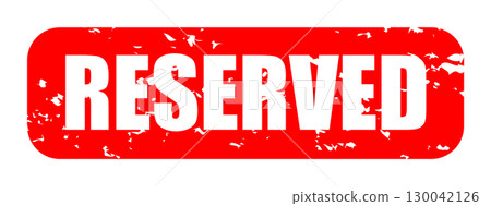 RESERVED Icon Illustration Simple Vector Material Red 130042126