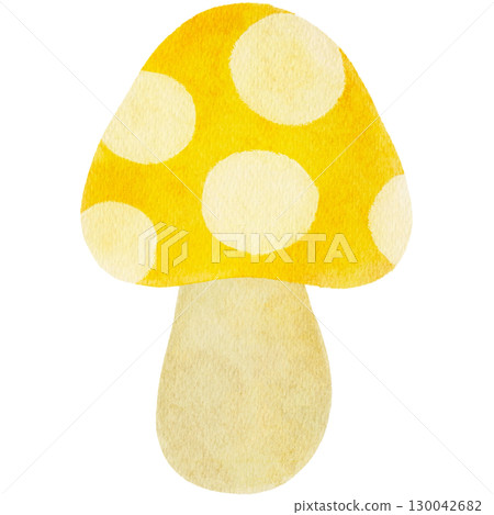 水彩蘑菇插圖 130042682