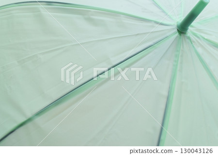 surface of open green umbrella background 130043126