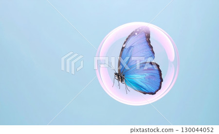 Macro photography captures a beautiful pink crocus blossom with blue water drops on its petals Macro photography captures a beautiful pink crocus blossom with blue water drops on its petals 130044052