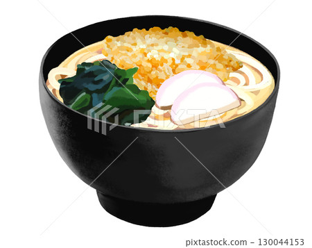 Tanuki udon (black bowl) 130044153