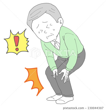 膝蓋疼痛的老人 3 膝蓋疼痛的老人 3 130044387