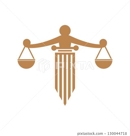Law firm logo vector template 130044718