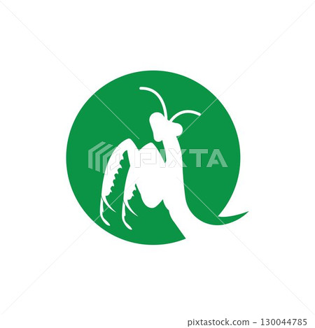 praying mantis icon design template 130044785