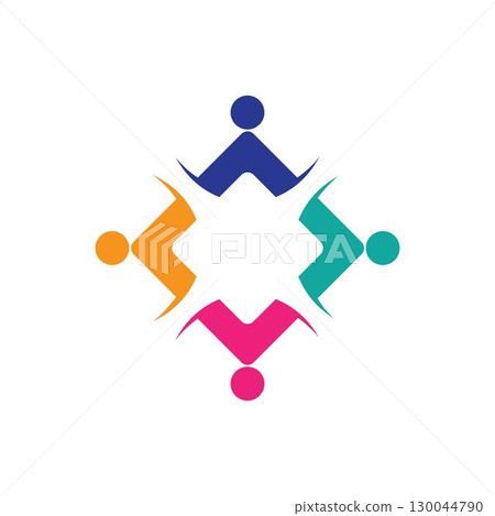 Adoption and community care Logo template vector 130044790