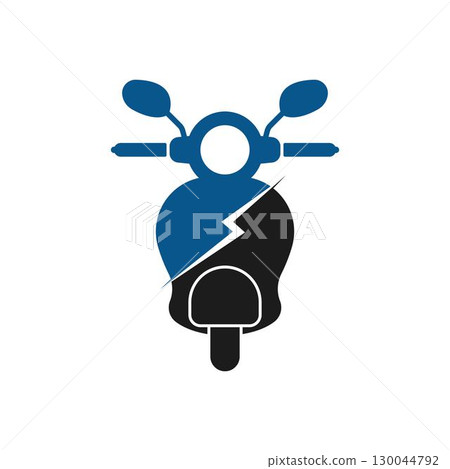 Electric motorcycle logo design Electric motorcycle logo design 130044792